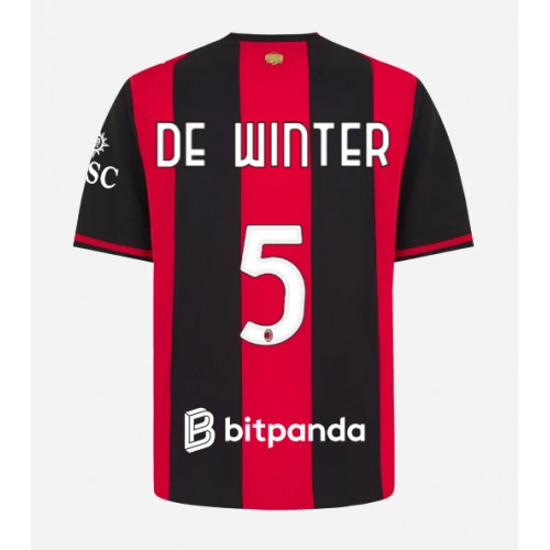 AC Milan Koni De Winter #5 Kotipaita 2026-27 Lyhythihainen
